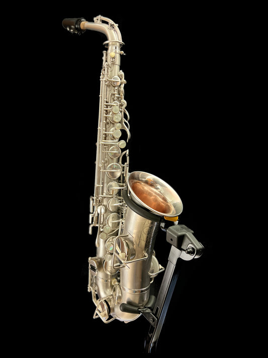1926 Buescher True Tone Alto Saxophone ~ Silver Plated ~ Roo Pads ~ Snap Resos